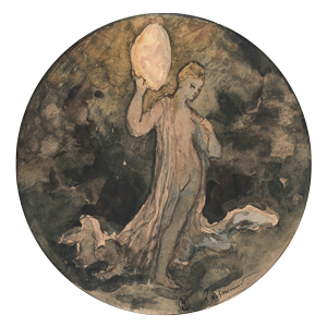 Félix Bracquemond, Danseuse au tambour de basque